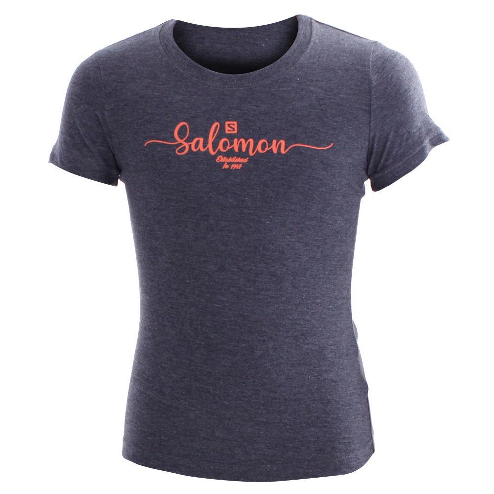 SALOMON UK VINTAGE SS G - Kids T-shirts Grey,ZCNY91503